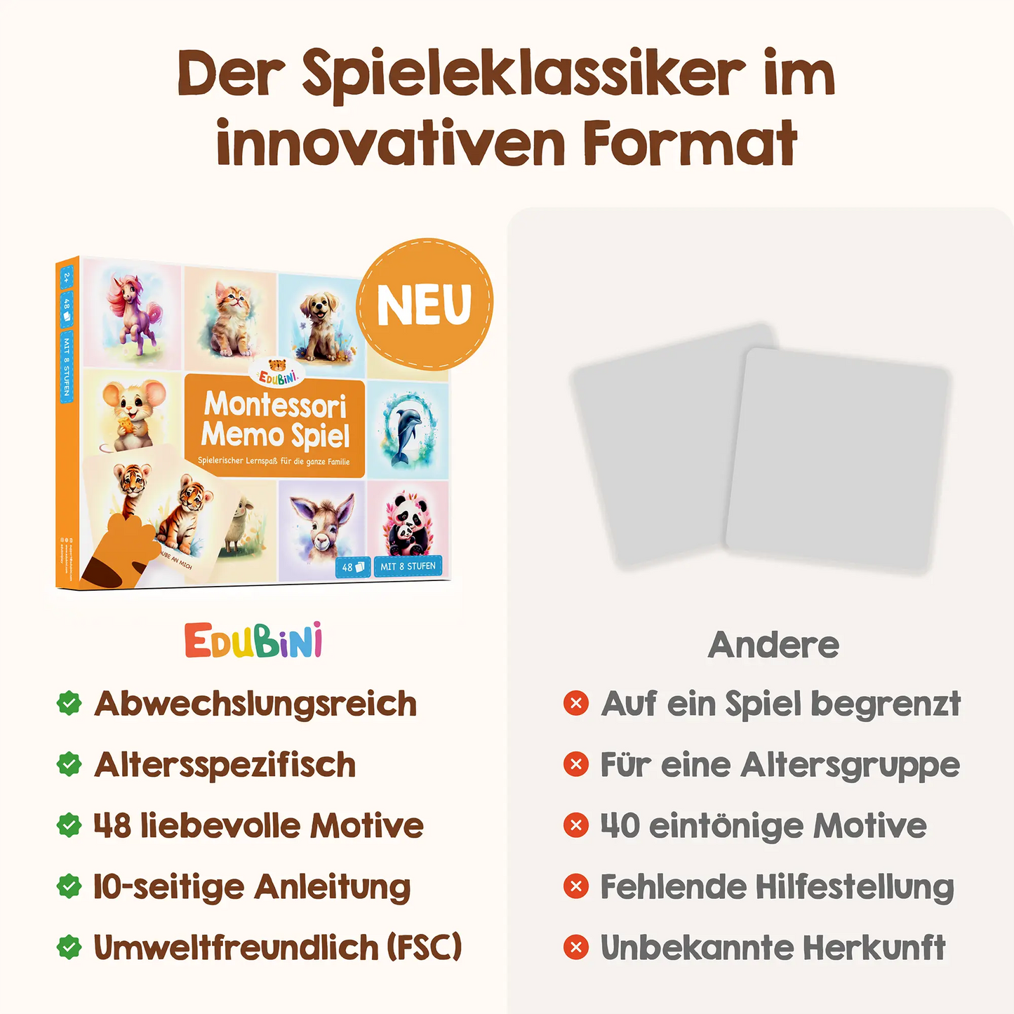 Montessori Memo Spiel