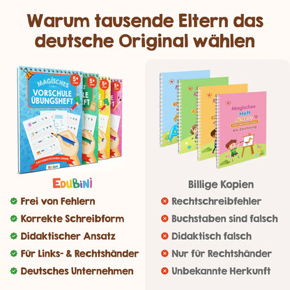 Edubini Magische Übungshefte® (Geschenk-Starterset)