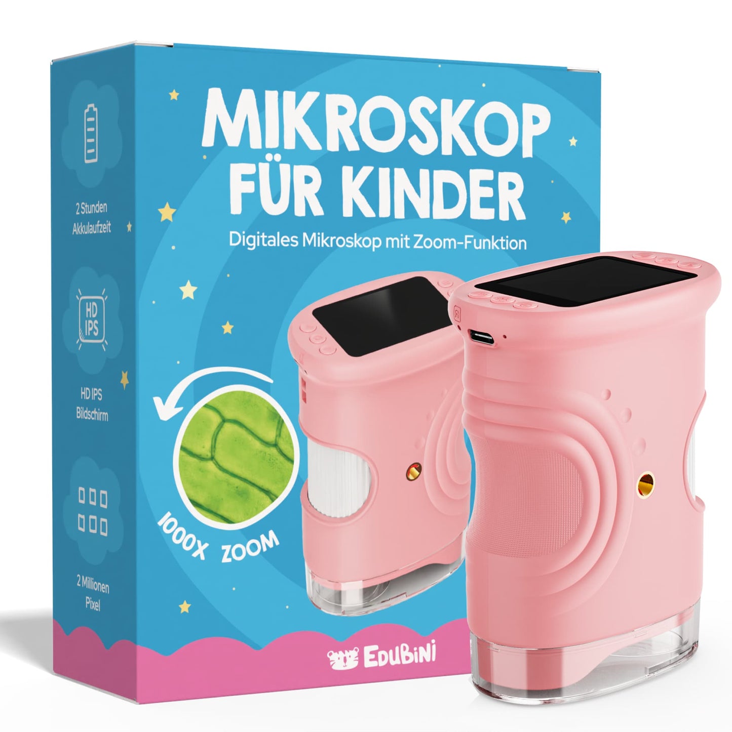 Edubini Abenteuer-Mikroskop für Kinder